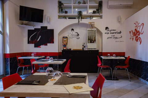 Dettaglio della sala di Fatte’Na Pizza